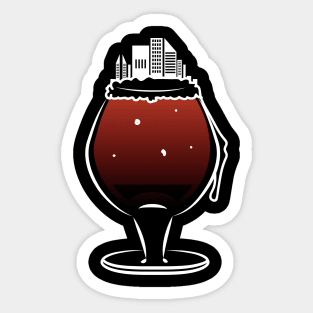 City Goblet Sticker